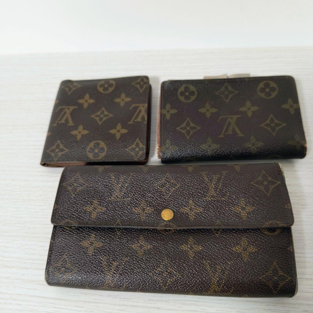 LOUIS VUITTON ルイヴィトン モノグラム財布３点セット