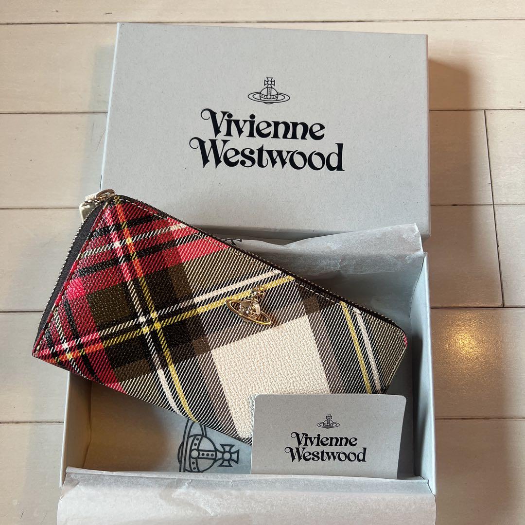 【新品未使用】 Vivienne Westwood 長財布　チェック柄 未使用 ヴィヴィアン・ウエストウッド 長財布 チェック柄