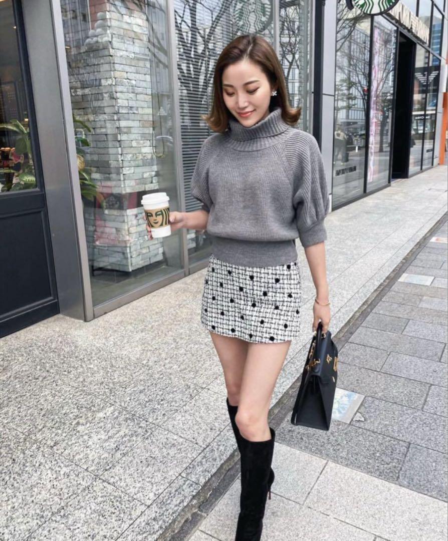 正規店仕入れの sheller シェリエ 半袖ニット トップス