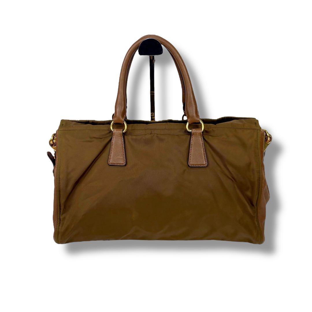 PRADA トートバッグ 2way ギャザー　レザー　ナイロン 楽天市場】【バッグ】PRADA プラダ ナイロン レザー