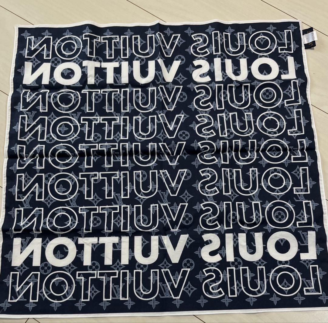 ［新品・未使用］LOUIS VUITTON モノグラム　コットン　スカーフ