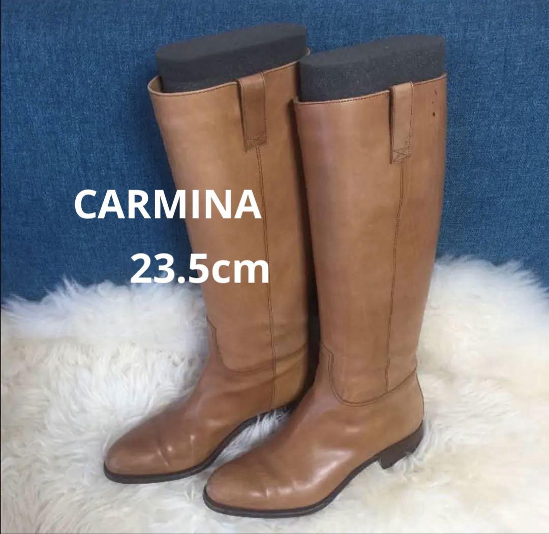 入手困難 CARMINA カルミナ ロングブーツ 高級レザー 美脚シルエット