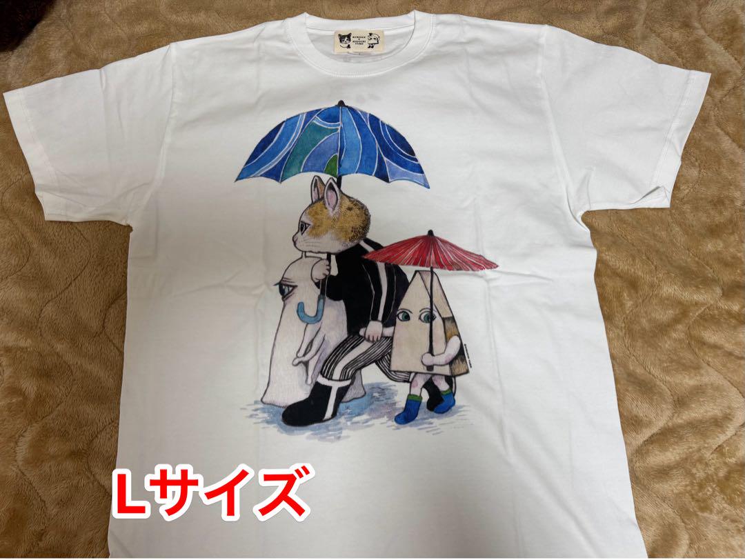 新将棋会館　棋の音　 限定　ヒグチユウコ Tシャツ　Lサイズ　ボリス雑貨店 棋の音(新将棋会館ショップ)×ヒグチユウコ コラボグッズ