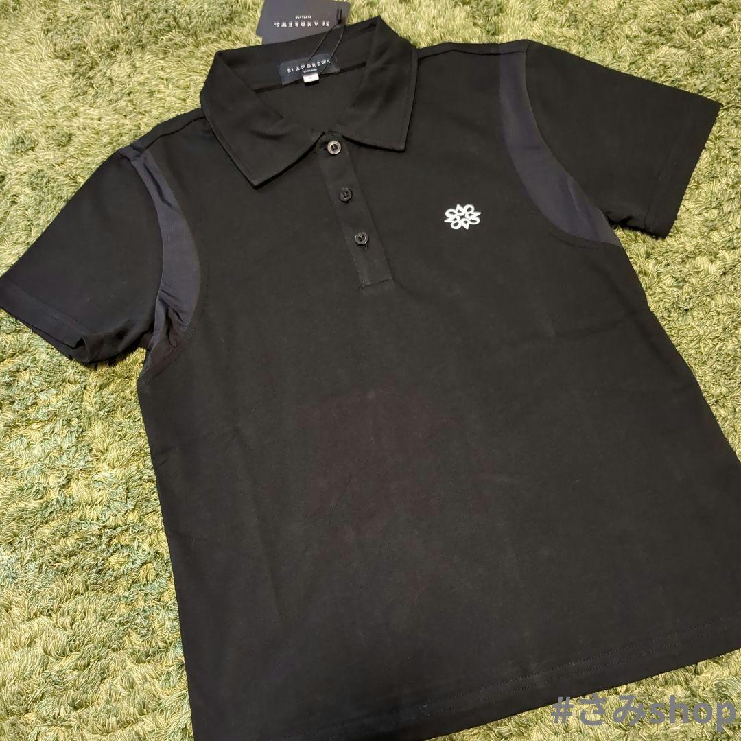 ST ANDREWS ブラック ポロシャツ 半袖
