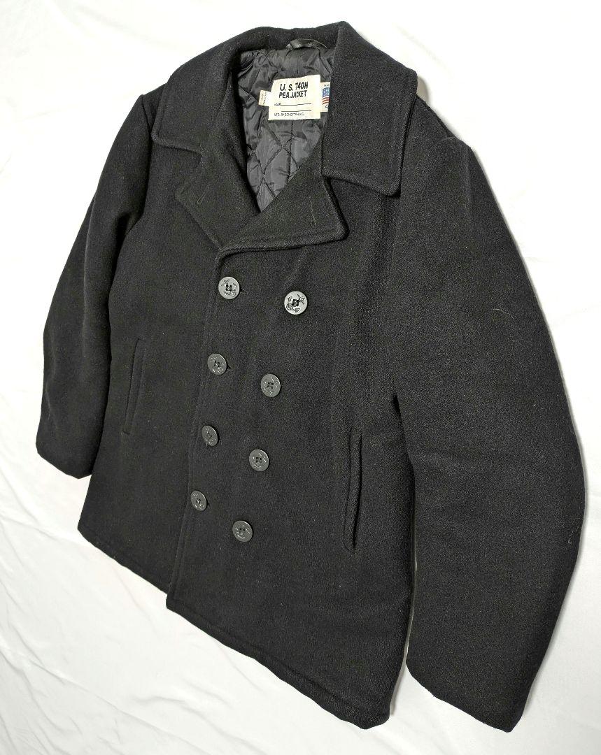 SCHOTT ショット ピーコート ウールコート 40 ダークグレー