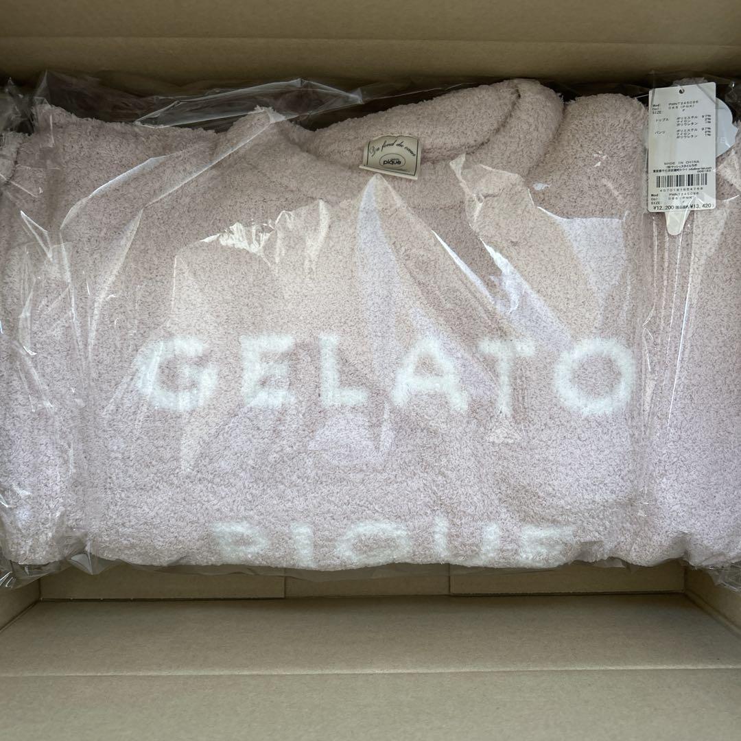 GELATO PIQUE パウダーロゴジャガードプルオーバー&ロングパンツセット