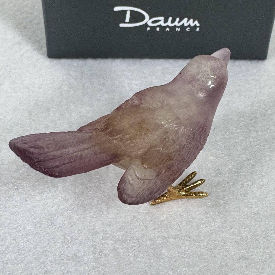 Daum France クリスタルガラス　バード　鳥　椋鳥？ Daum France クリスタルガラス バード 鳥 椋鳥？ - メルカリ