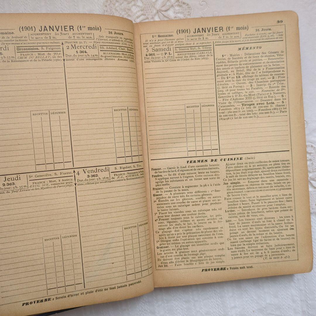 レア1901年ドイツ語アルマナック洋書アンティーク古書ジャンクジャーナル雑記帳 1901アルマナック ジャンクジャーナル洋書古書 ヴィンテージ