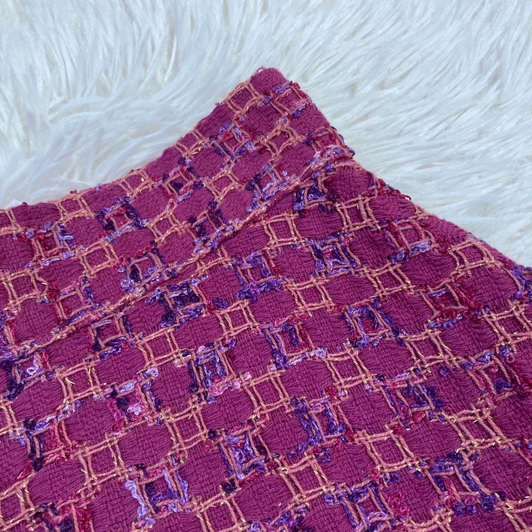 《美品》 Rene ツイードスカート ショッキングピンク キレイめ オシャレ