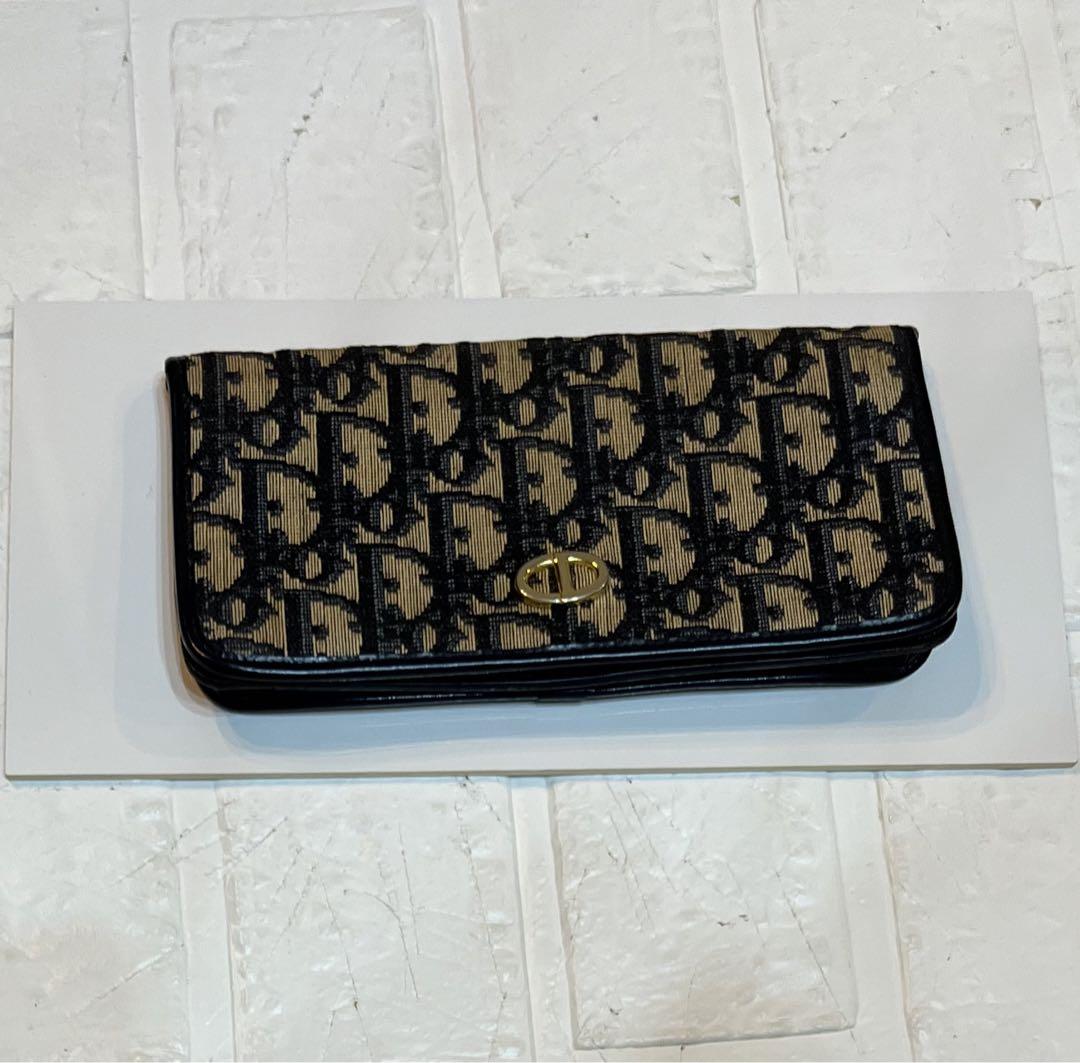 オールドディオール☆トロッター柄　財布　二つ折り長財布 小銭入れ　ヴィンテージ