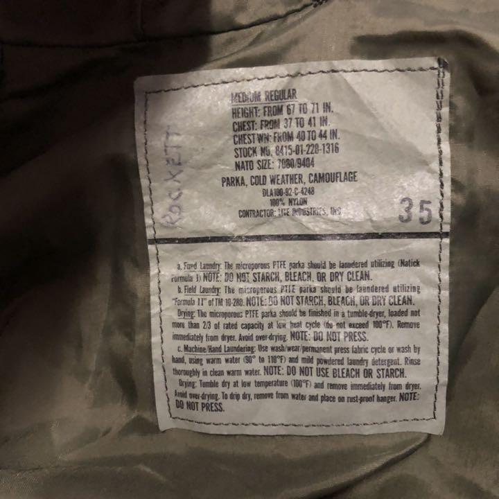 定番大特価 ヴィンテージ90年代ECWCS U.S. ArmyゴアテックスパーカーM R e3Qkb-m73497447577 格安高評価