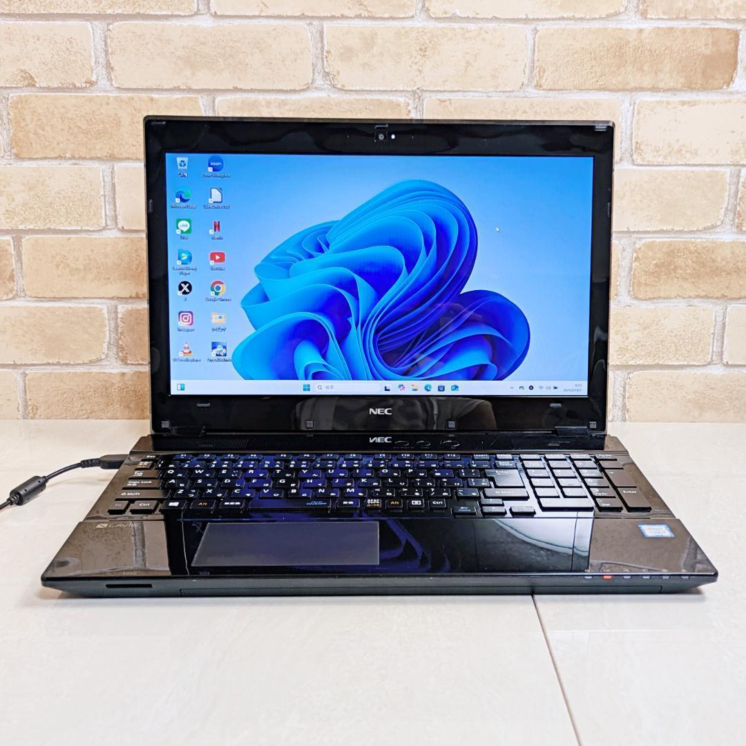 NEC - 月曜セール特価☆初心者OK 高速SSD☆薄型高性能パソコン★人気ブラック送料０円 楽天市場】NEC PC-VK23LXZDY Core i3 6100U 2.3GHz/8GB/256GB