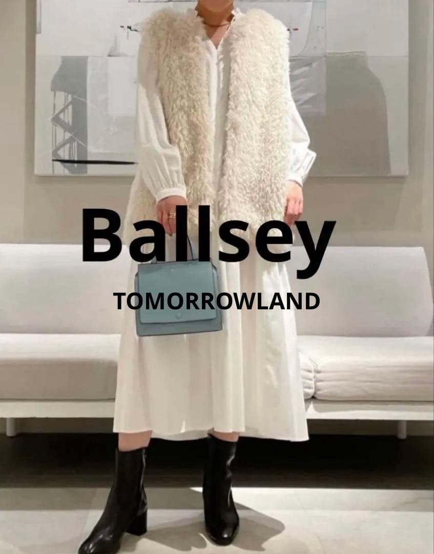 Ballsey ボールジィ トゥモローランド サテンティアードワンピ36 9号M・Ballsey