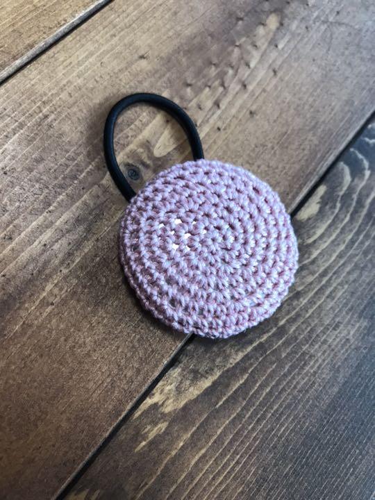 ハンドメイド くるみボタン ヘアゴム