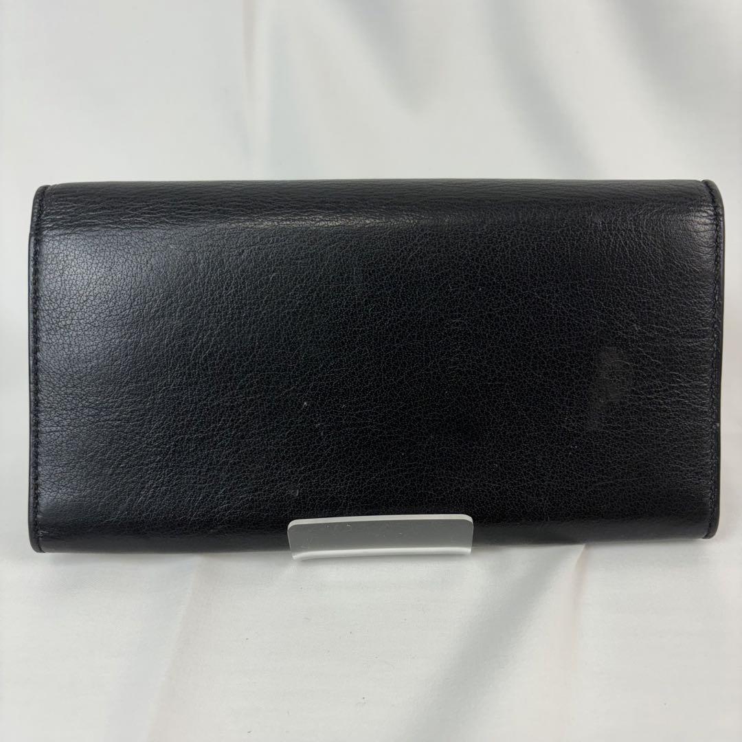 barenciaga 二つ折り財布　ブラックレザー BALENCIAGA バレンシアガ 財布 二つ折り コンパクト ミニ財布