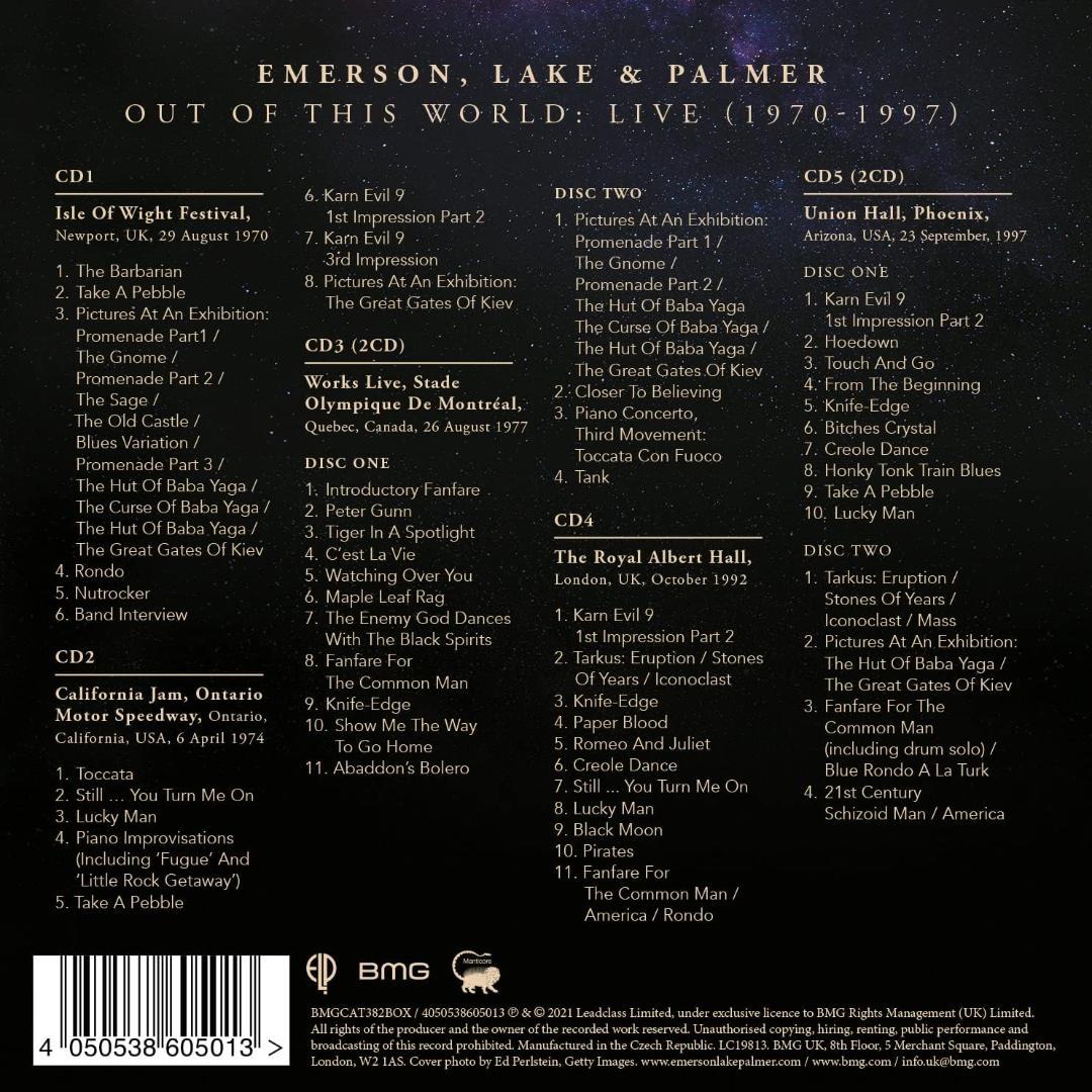 EL&P  7枚組CD 新品未開封 Out Of This World