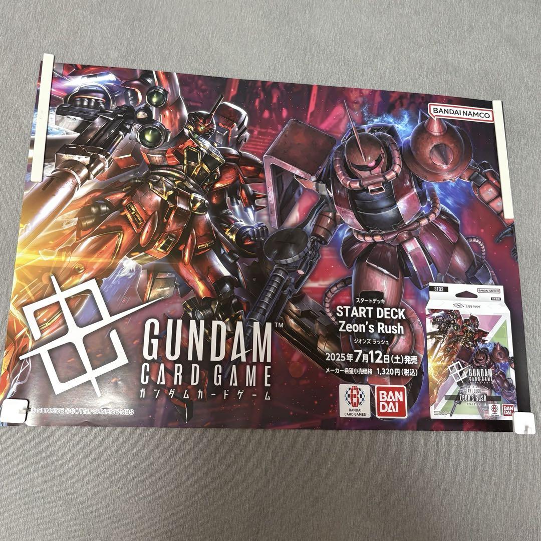 ガンダムカードゲーム 店頭販促ポスター B2 ガンダムカードゲーム スタートデッキ ポスター 4枚セット B2