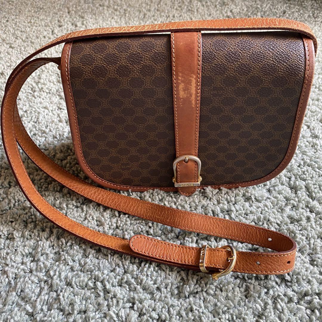 CELINE オールドセリーヌ マカダム柄 ショルダー