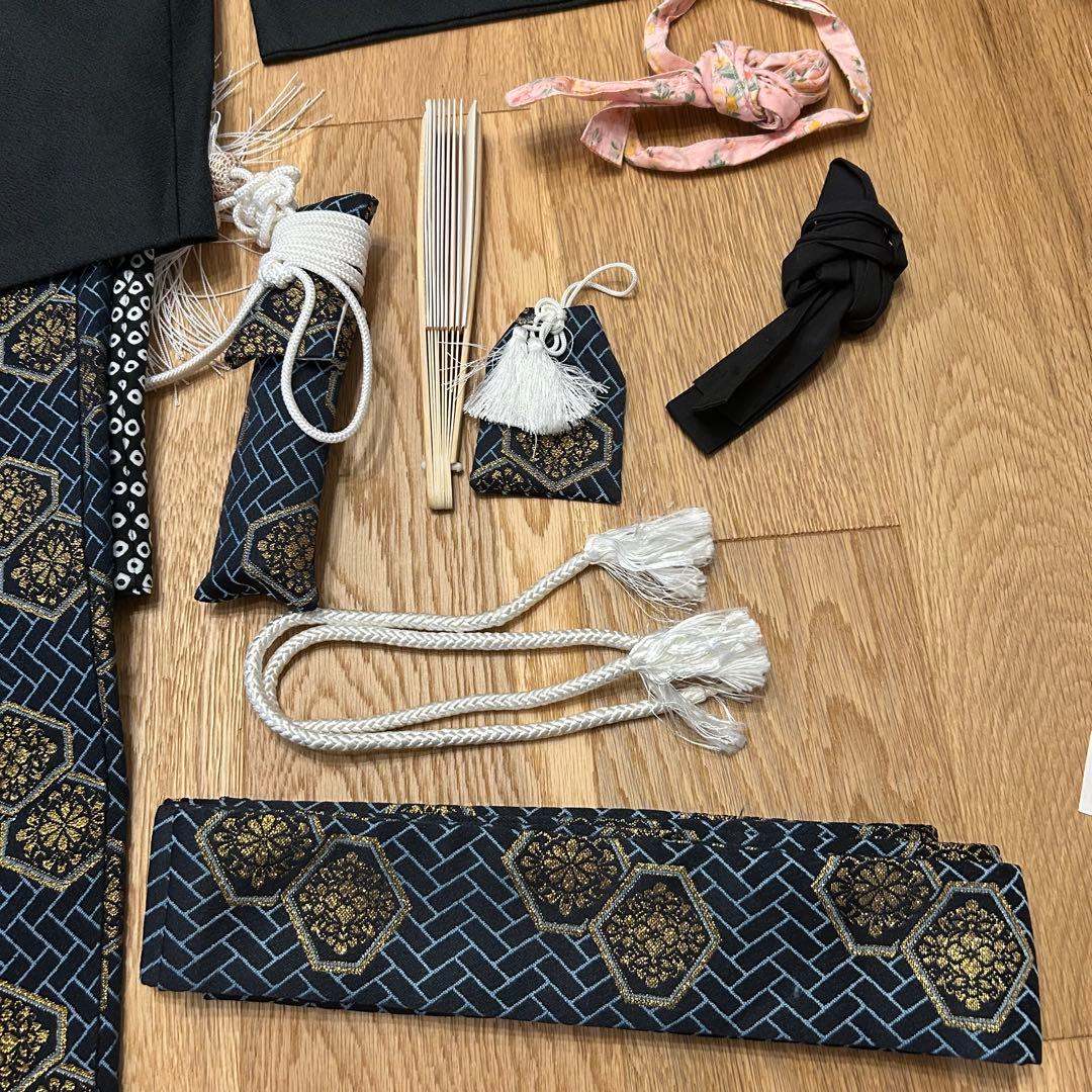 七五三 黒地鷹着物セット 子供用 5歳 5才 男の子目立った傷や汚れなし WWW_SKLAD-KIRPICHA_RU