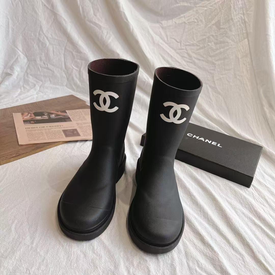 ☆シャネル☆レインブーツ37 ☆Chanel☆Rain boots 37 | eBay