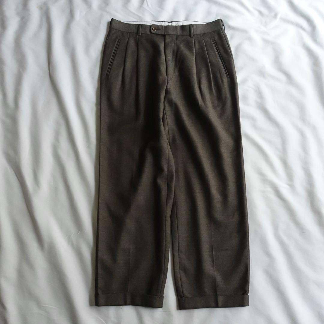 【80s】Euro Vintage Rayon Wide Trousers