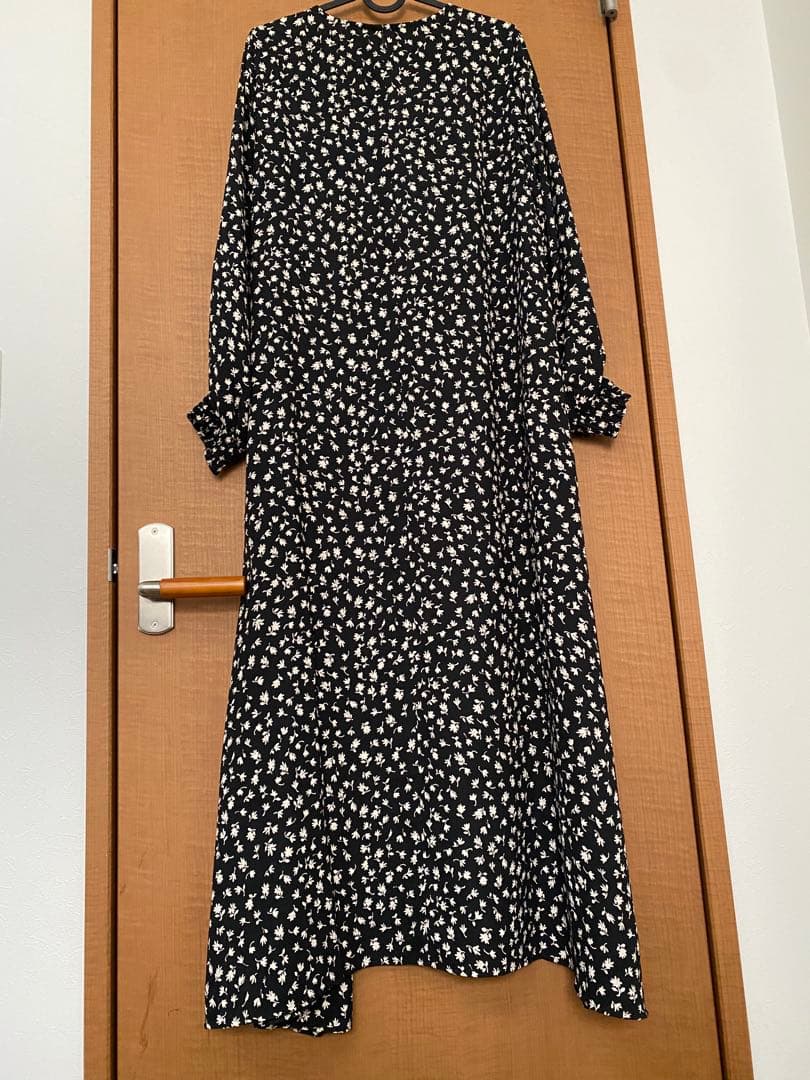 美品 ジャーナルスタンダード ヴィンテージフラワーロングワンピース フレア Aラ