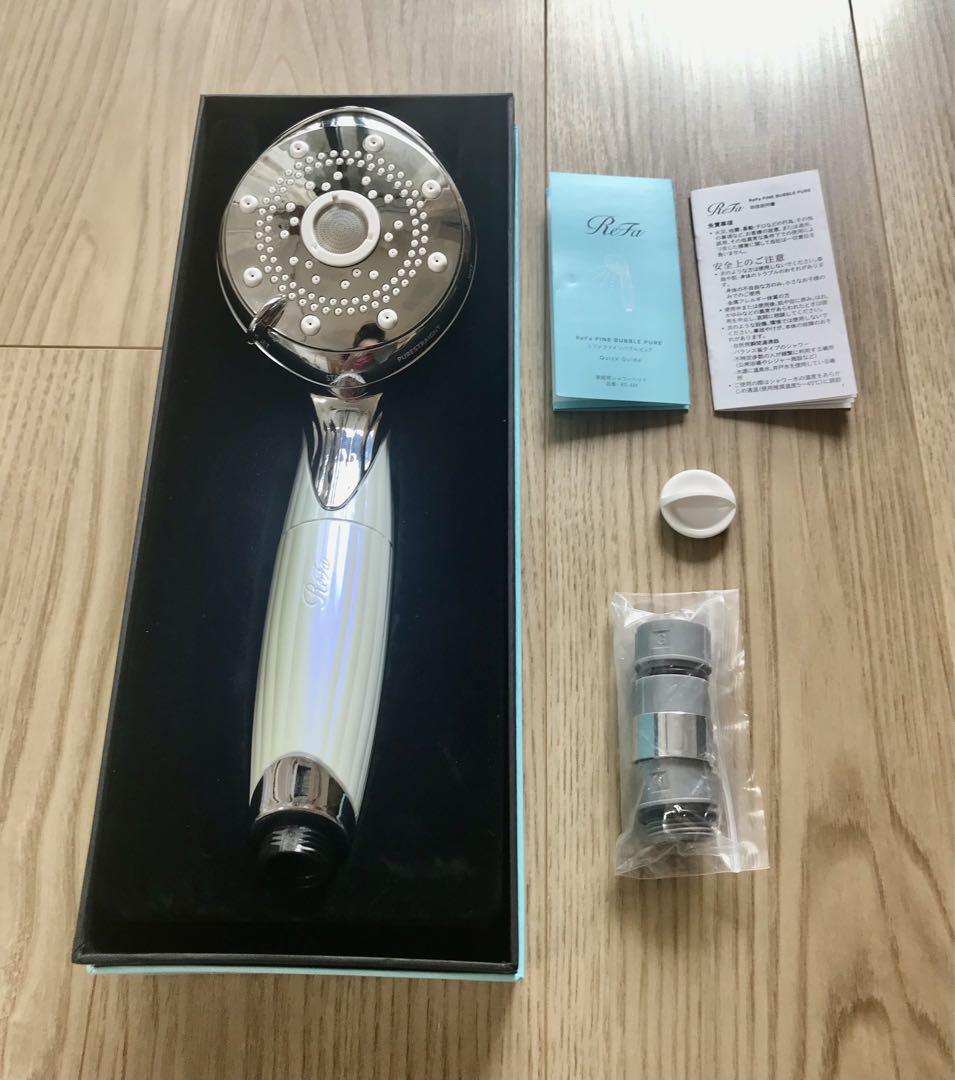 ReFa ファインバブルピュア　シャワーヘッド　ホワイト　付属品あり