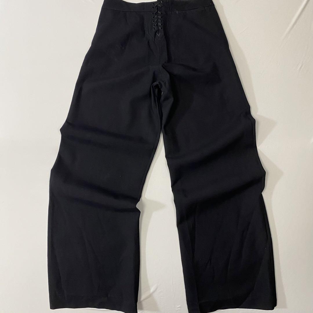 US NAVY ウール セーラーパンツ  フレアパンツ  ベルボトム 黒 W33