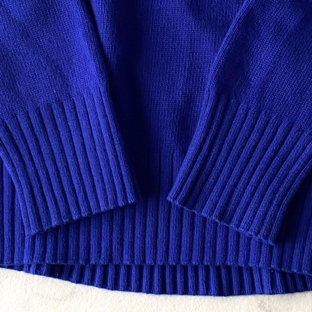 極美品☆シップス  ウールカシミヤタートルネック  ゆったり  青