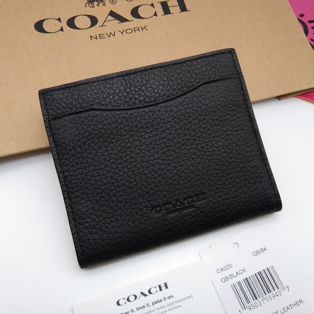 新作　新品　COACH　折り財布　カード入れ　メンズ　人気の小銭入れ付き