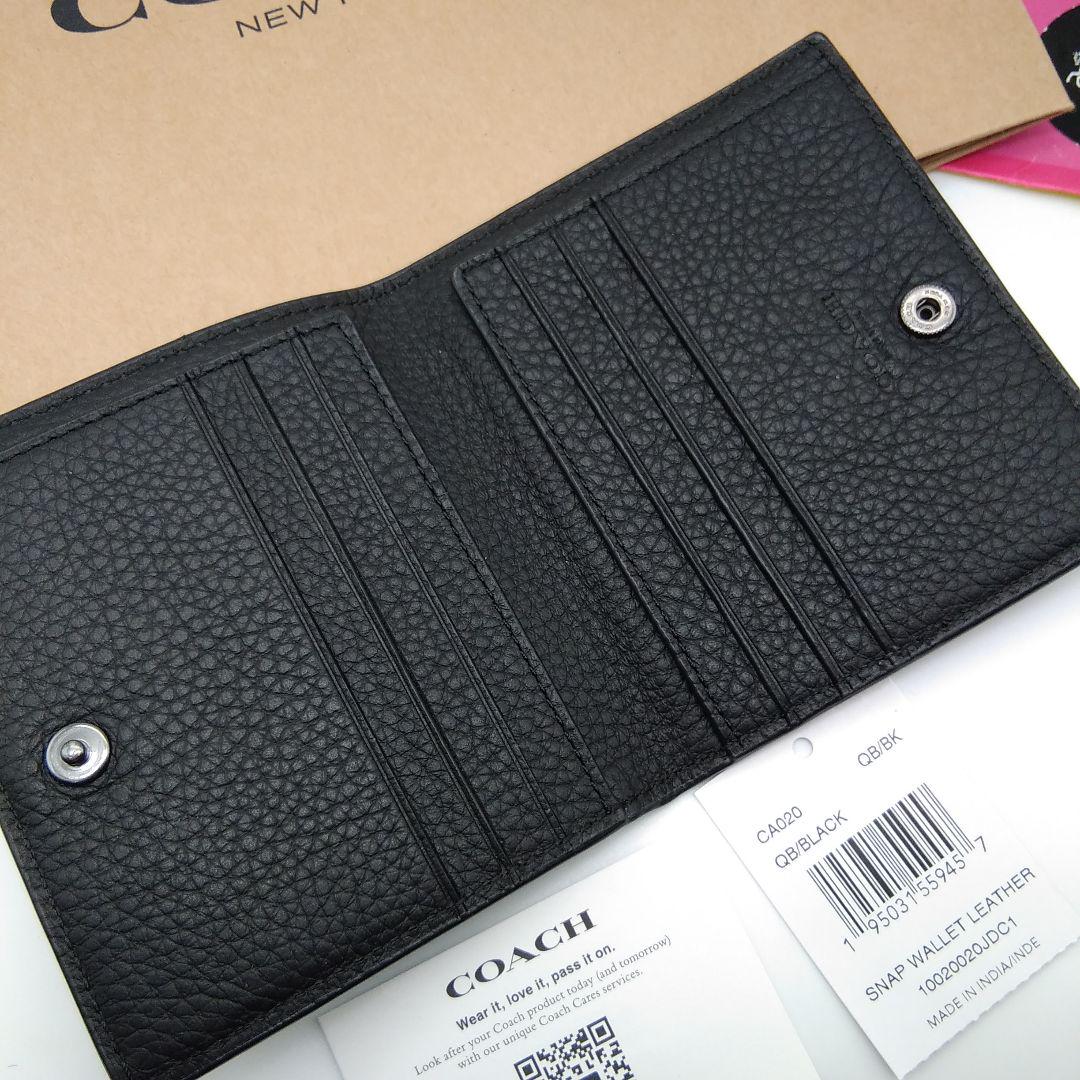 新作　新品　COACH　折り財布　カード入れ　メンズ　人気の小銭入れ付き