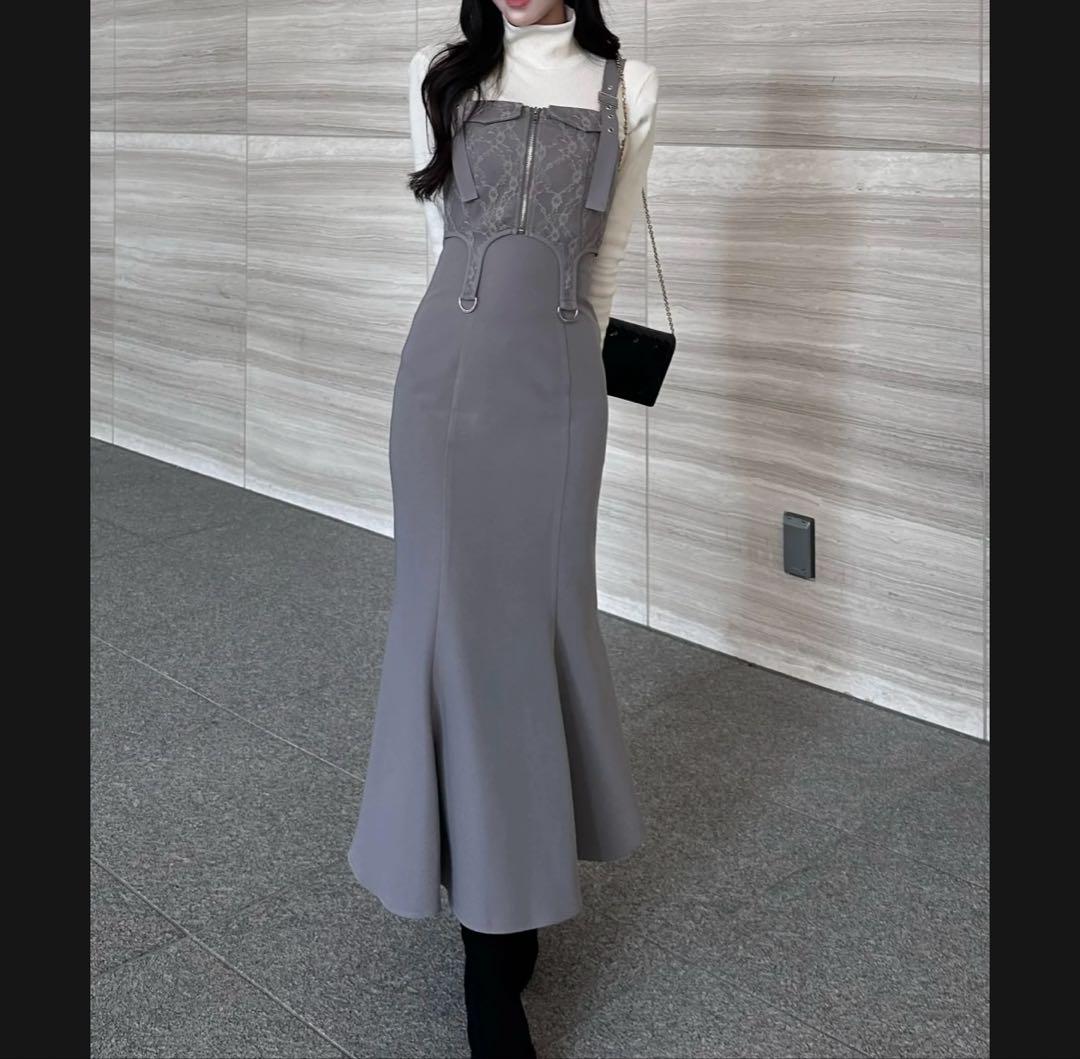 新品】YILON MADE Romantic bustier dress