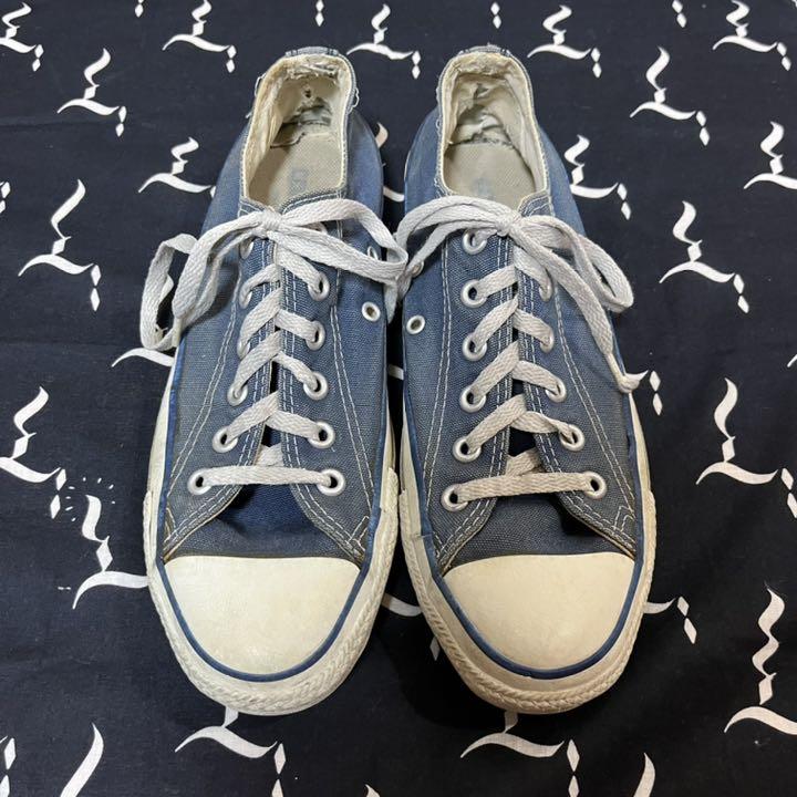 USA製　converse コンバース　オールスター　スニーカー　古着　ネイビー