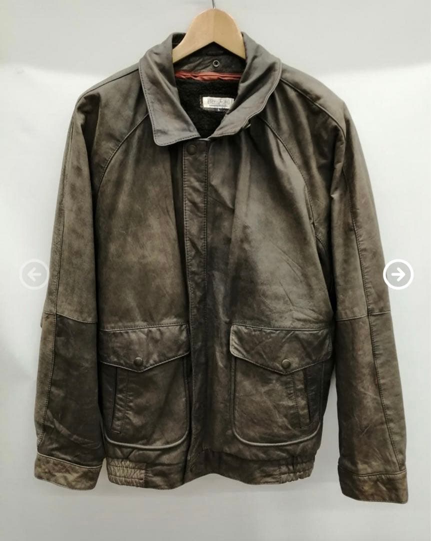 レザージャケット　レザーブルゾン　ビンテージ