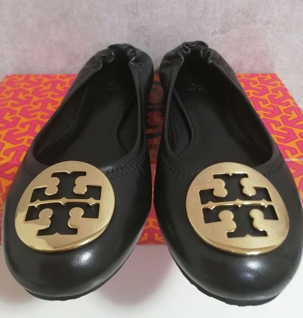【試着のみ】24.5cm位　TORY BURCH トリーバーチ フラットシューズ