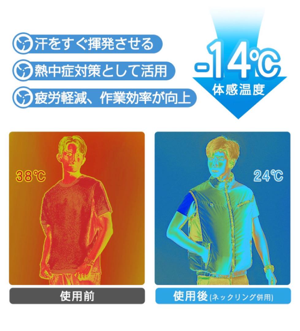新品　UVカット機能付き　空調作業服 大容量バッテリー　フルセット　匿名配送
