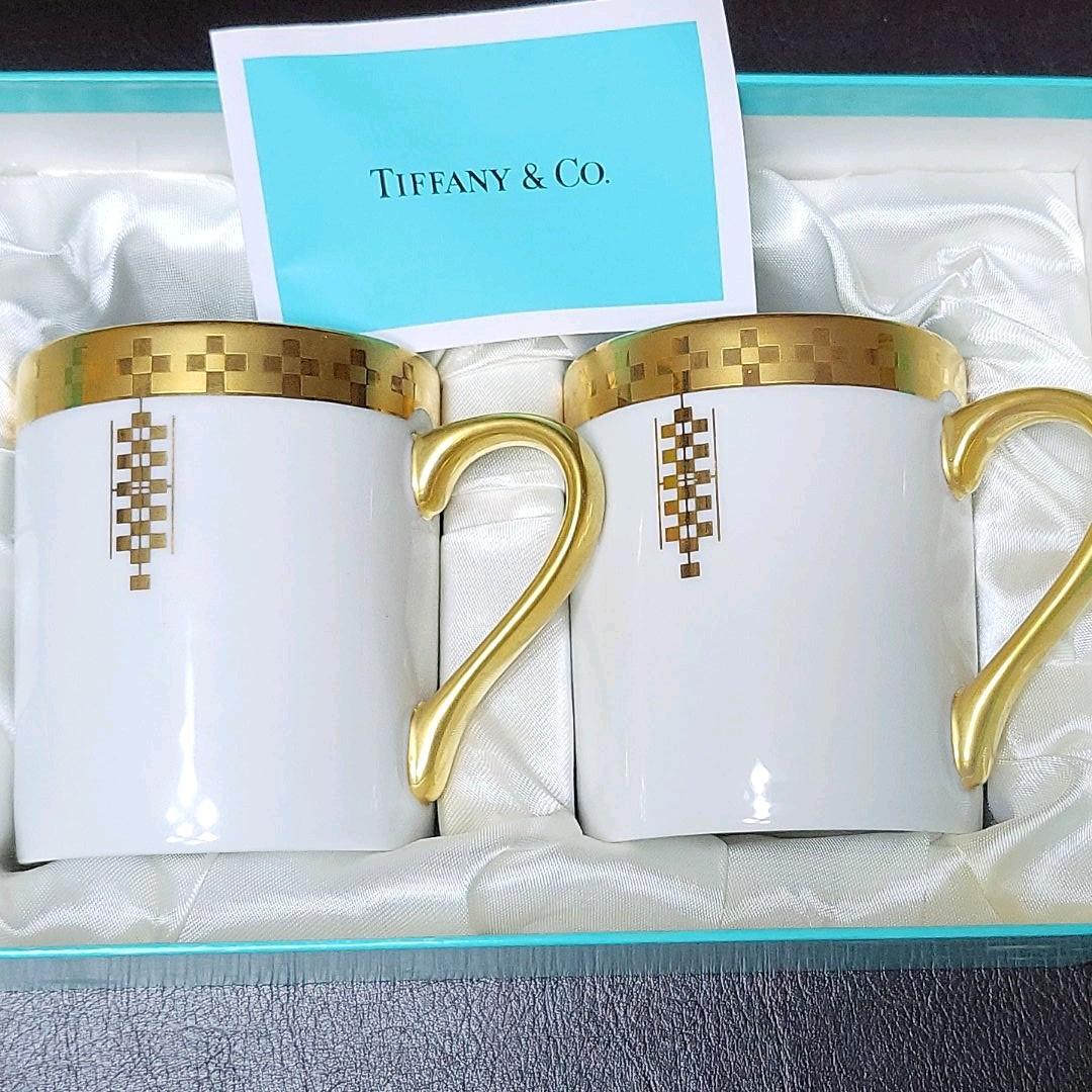 ティファニーマグカップ - marketingagricola.pt インショップ Tiffany カラーブロック マグ 2個セット 食器