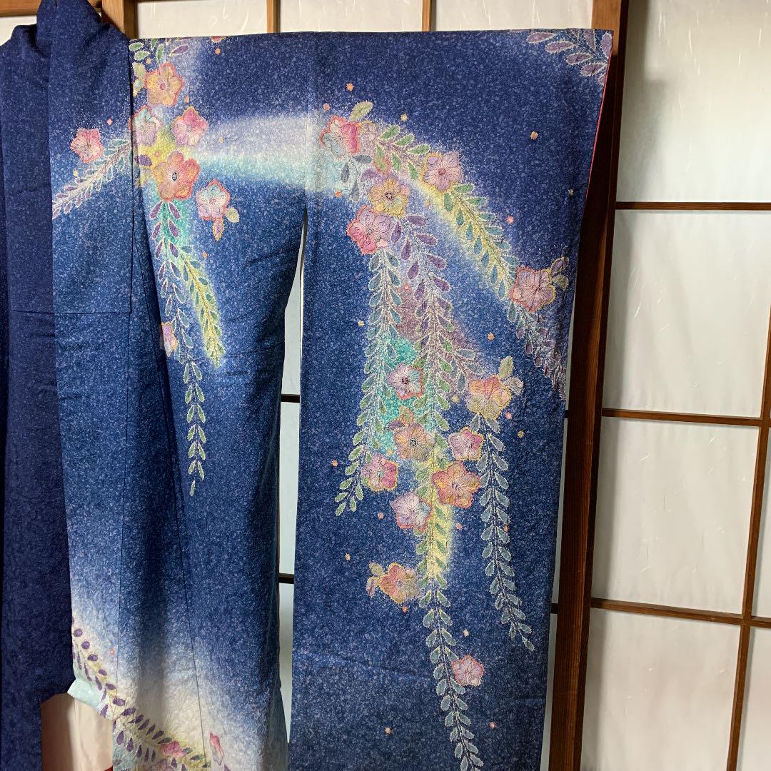 女の子向けプレゼント集結 辻ヶ花 振袖 ブルー系花柄 - 振袖 - www