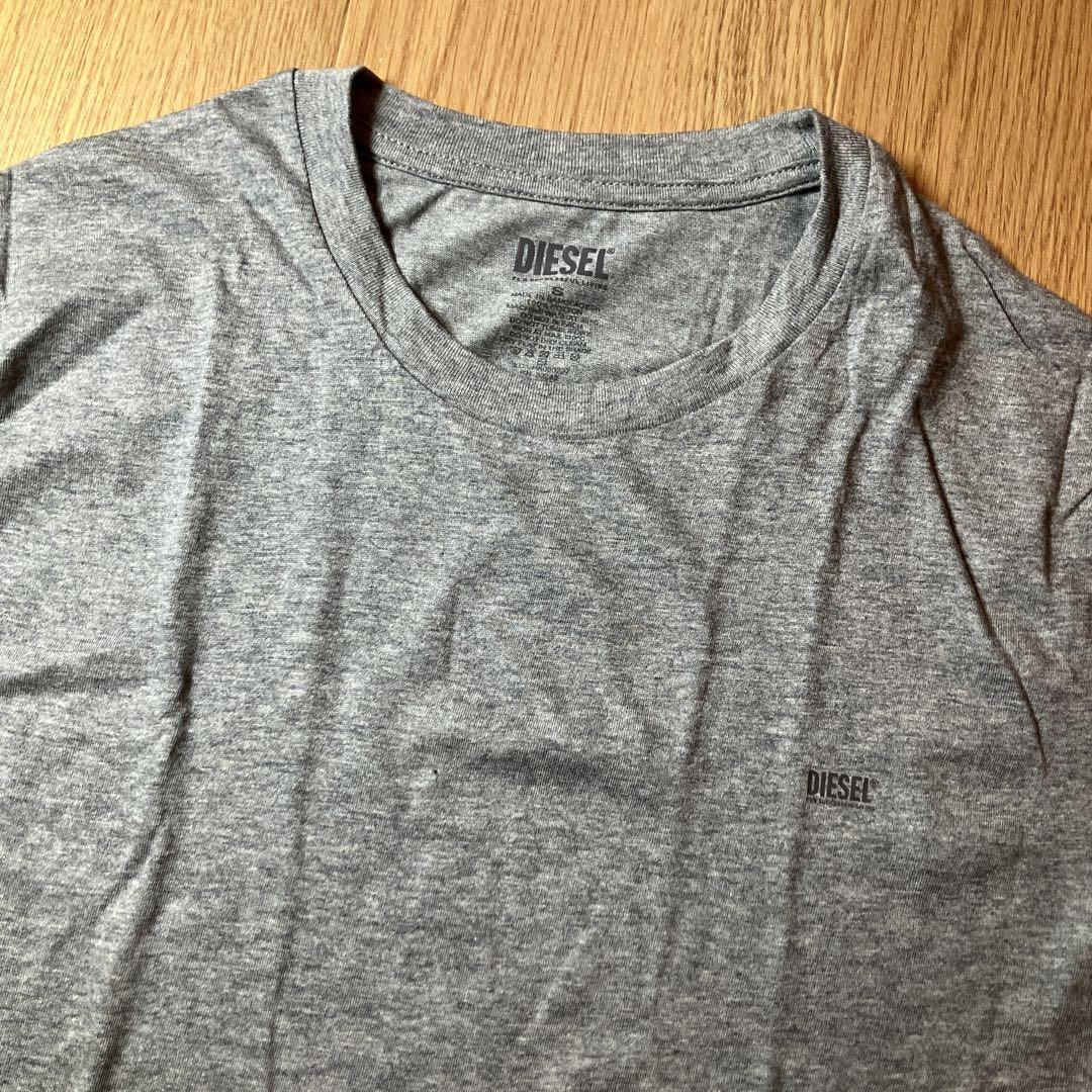 【ディーゼル】ロゴ 半袖Tシャツ クルーネック リンゴ 綿 グレー ディーゼル DIESEL DIESEL(ディーゼル) Kids & Junior Tシャツ