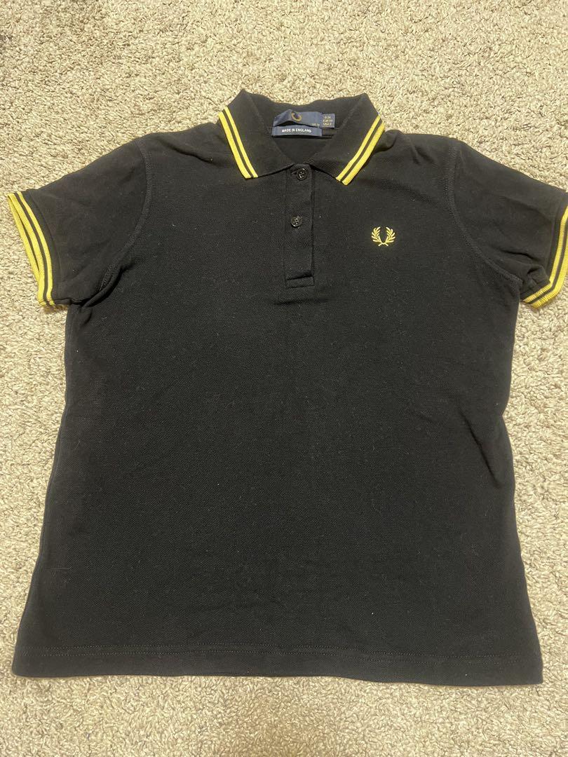 フレッドペリー　ポロシャツ　半袖　黒黄 FRED PERRY - FRED PERRY 黒×黄 ポロシャツの通販 by Flower