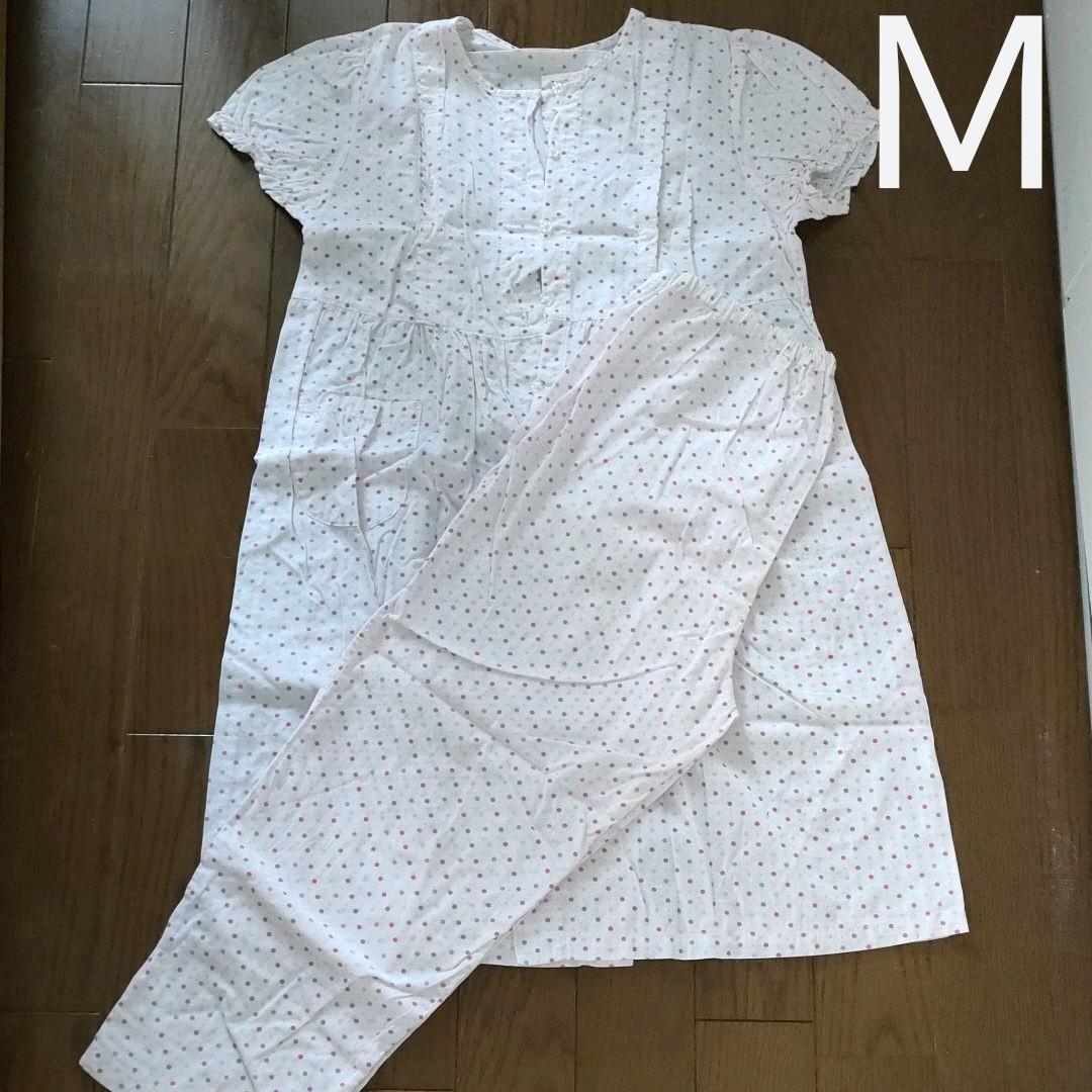 マタニティパジャマ M 半袖 夏用 ドット ピンク ワンピース 超人気新品 マタニティパジャマ M 半袖 夏用 ドット ピンク ワンピース 超人気新品