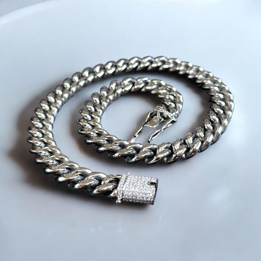 喜平ネックレス 50cm 14mm サージカルステンレス シルバー 喜平チェーン