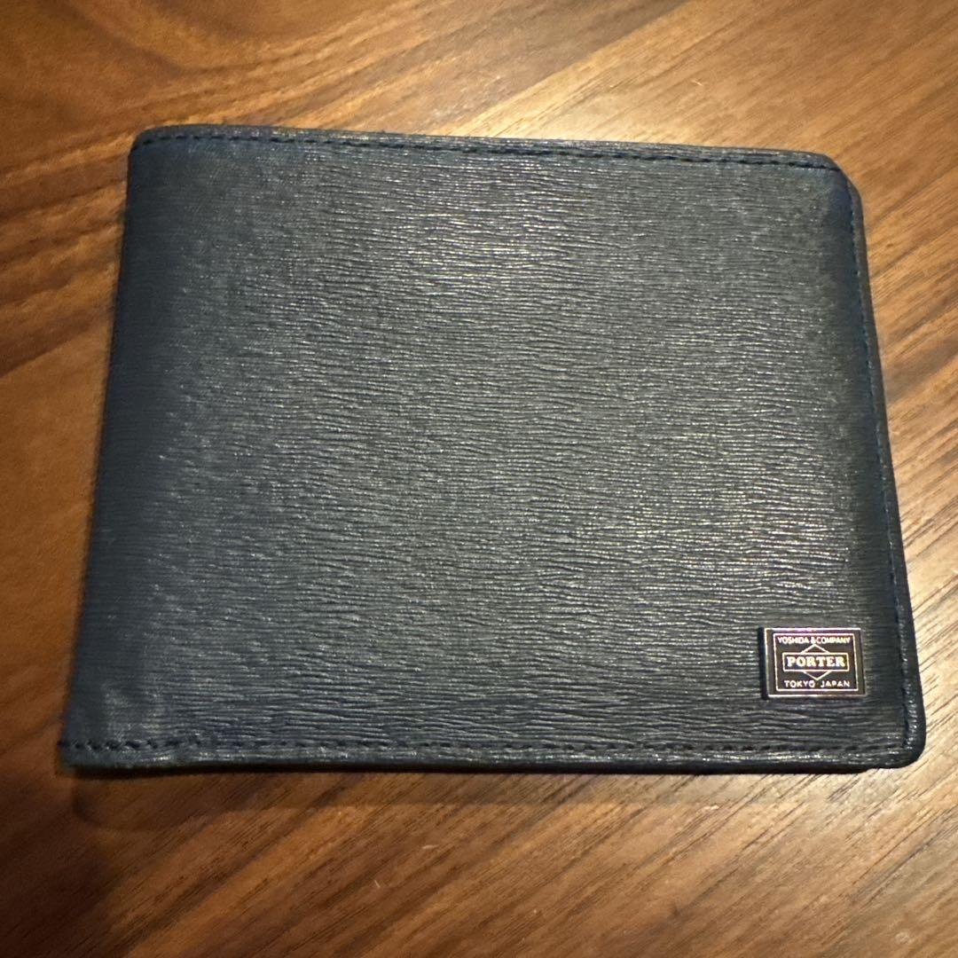 ポーター　PORTER　カレント　ウォレット　ネイビー　旧ロゴ印字　吉田カバン