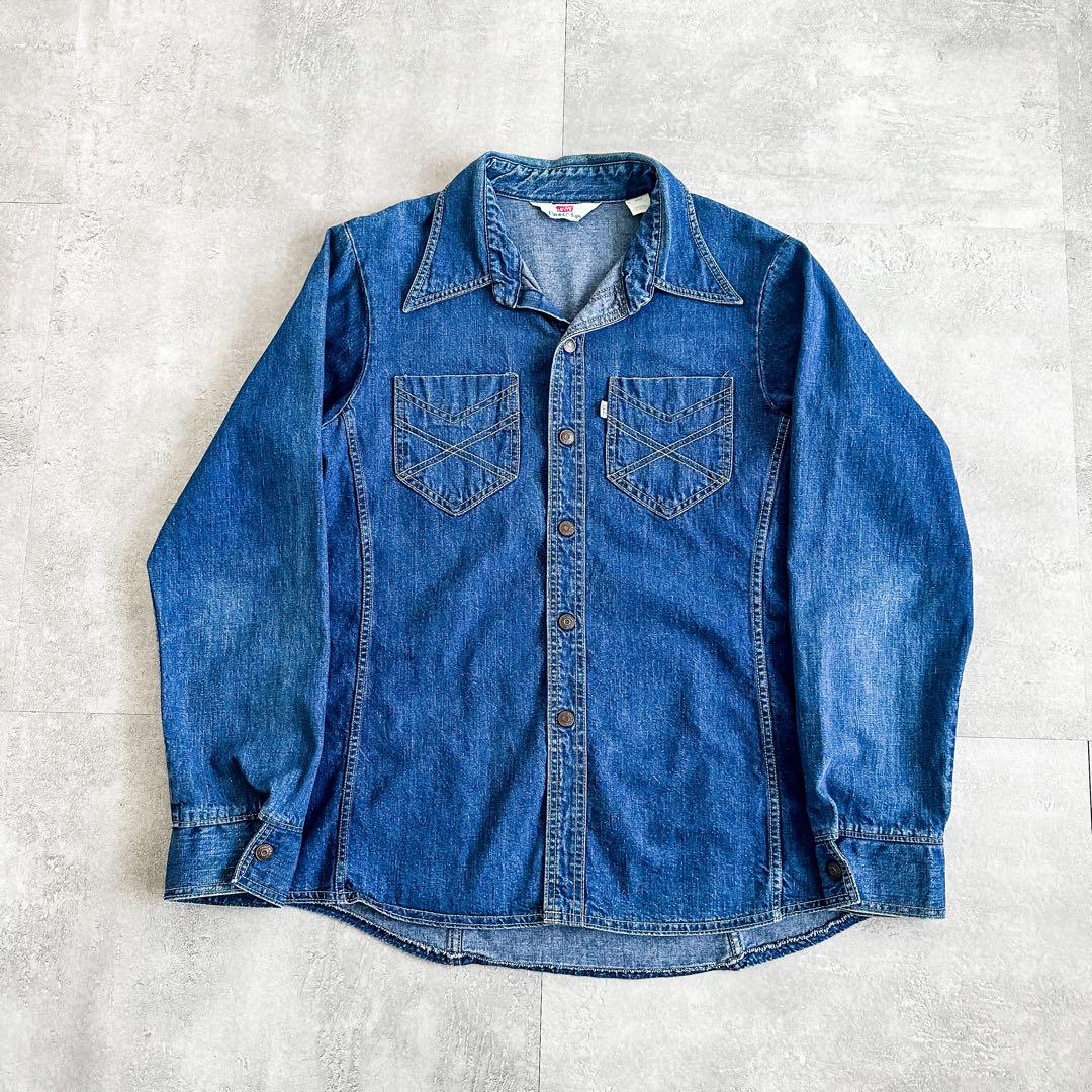 1970\'s Levi\'s リーバイス panatela USA製 デニムシャツ