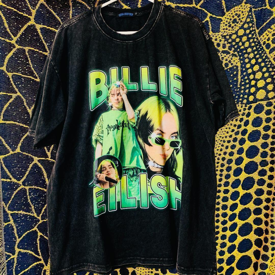 Billie Eilish 海外限定T 赤 M 本人着用モデル - メルカリ