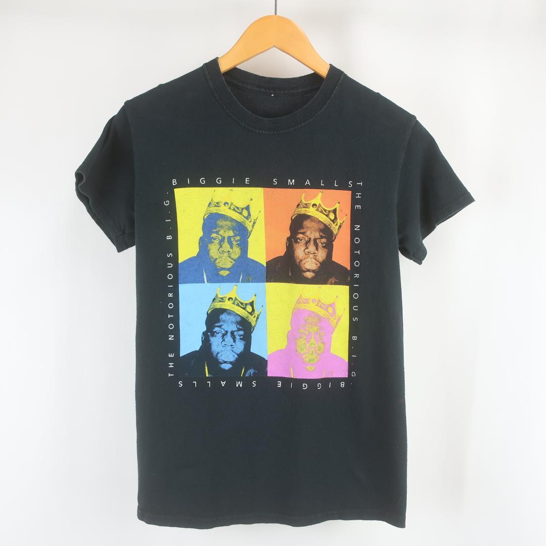 The Notorious B.I.G. プリント フェード ラップ Tシャツ