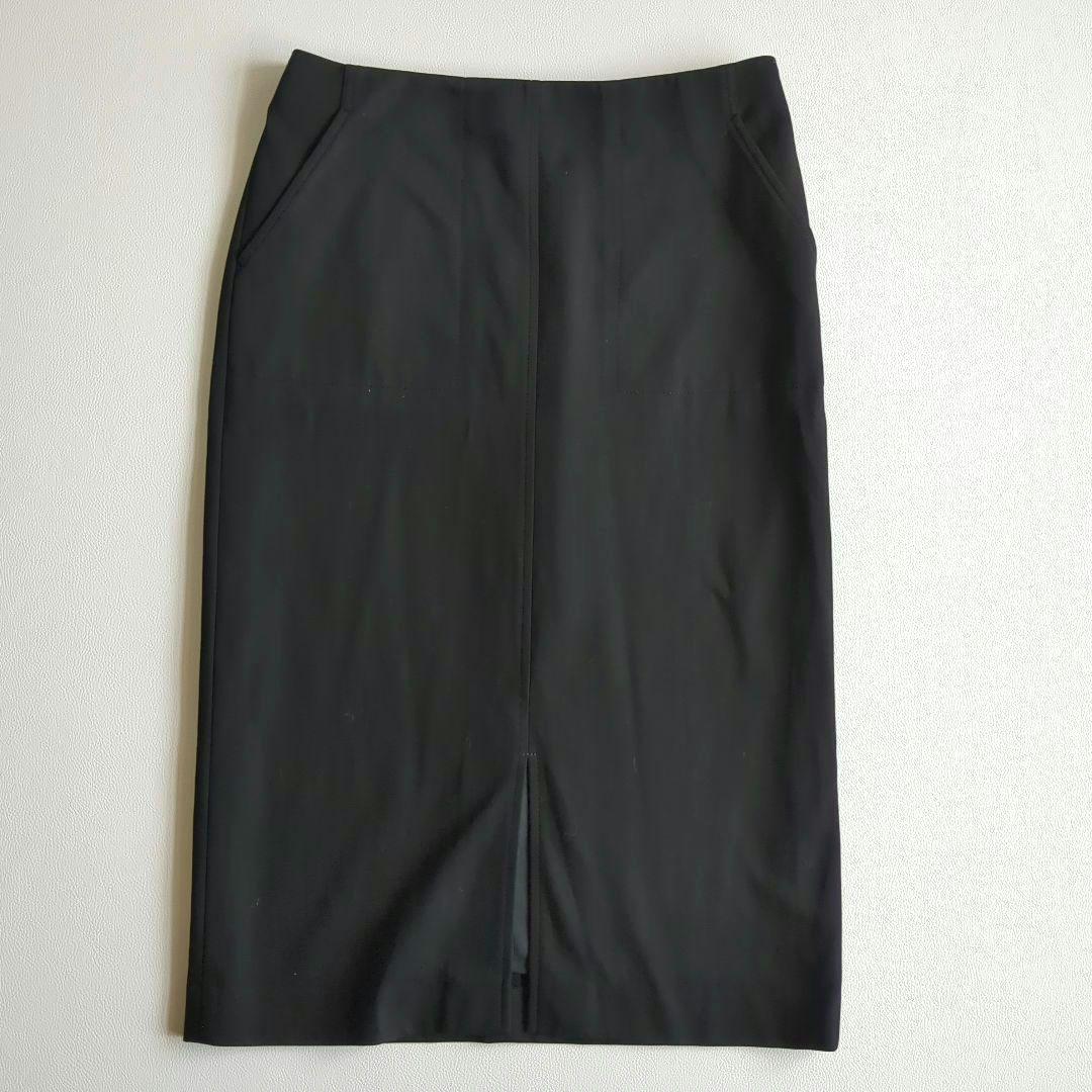︎大きいサイズ︎★23区 タイトスカート ロング スリット入 洗える 黒 44