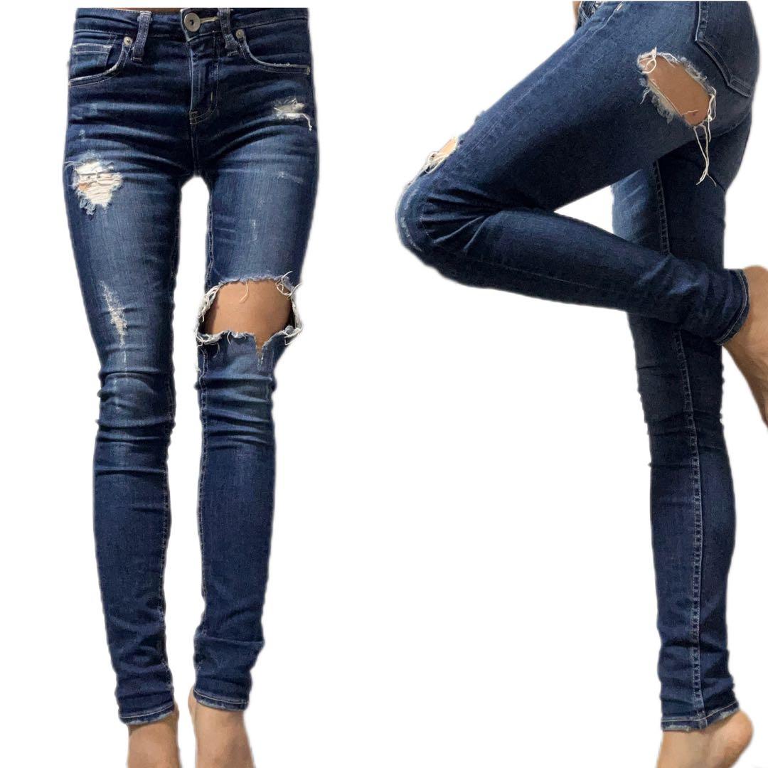 GYDA ダメージデニム スキニーデニム FitMeDenim ジェイダXS SS GYDA