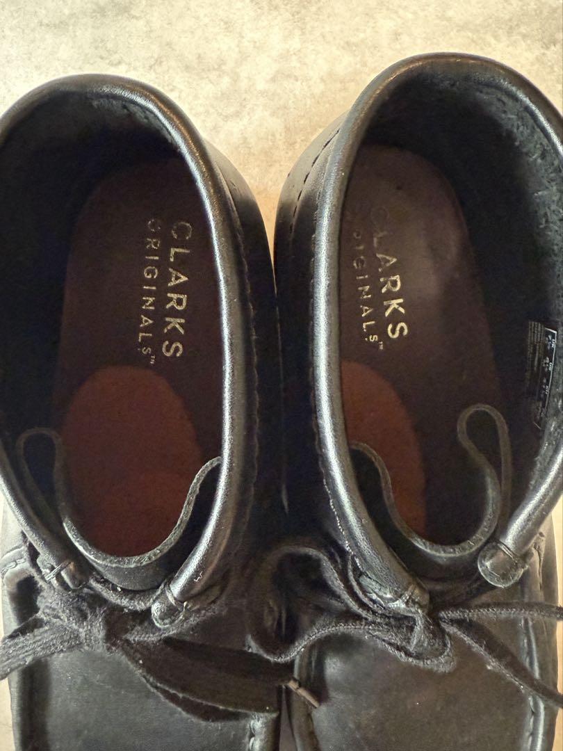 【美品】Clarks クラークス ワラビー ブラックレザー