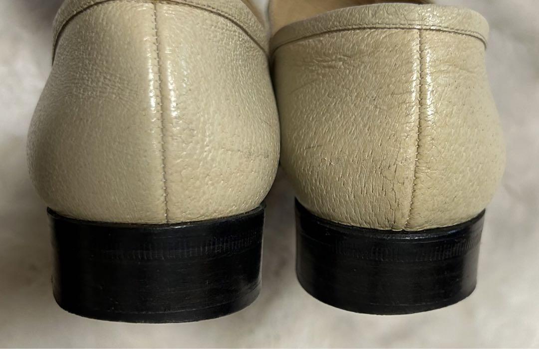 GUCCI/グッチ/ホースビットローファー/size7.5/ベージュ